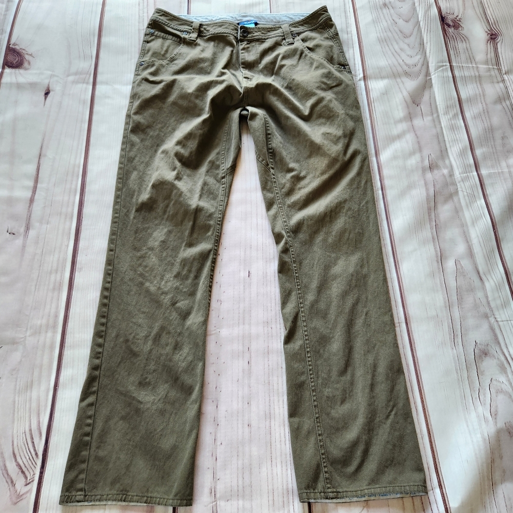 Kavu "Steens" Chino Hiking Pant Jean Khaki Brown Gorpcore | Men's Size 34x33 - Picture 2 of 15